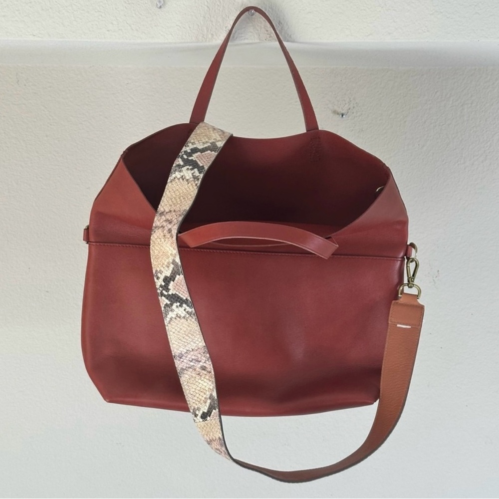 BNWT Madewell The Dylan Foldover Transport Tote - Picture 4 of 15